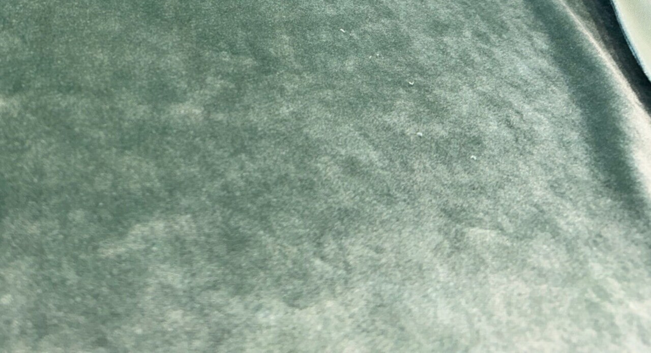 1 Yard Aqua Velveteen Upholstery Drapery Fabric 60 Inch Width 100% Polyester